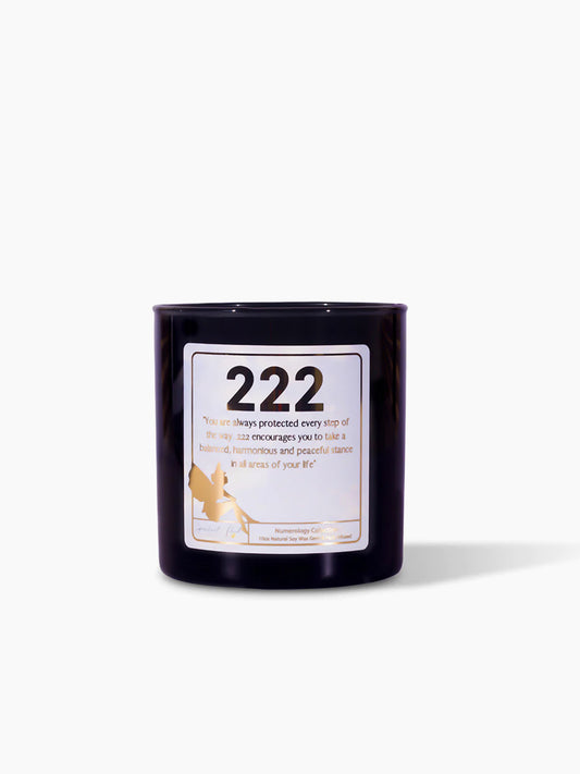 222 Angel Number Affirmation Candle