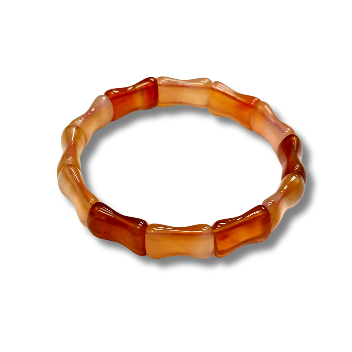 Red Carnelian Bamboo Bangles-Energy Booster* Creativity Stone*