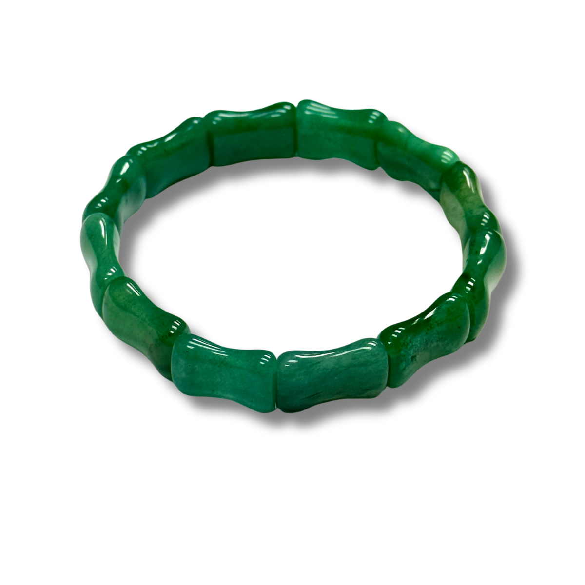 Green Aventurine ~ Bamboo Prosperity Bangle