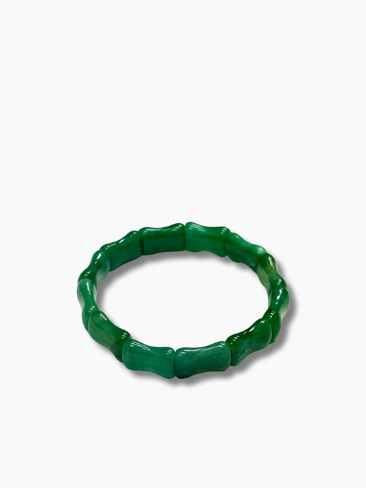 Green Aventurine ~ Bamboo Prosperity Bangle