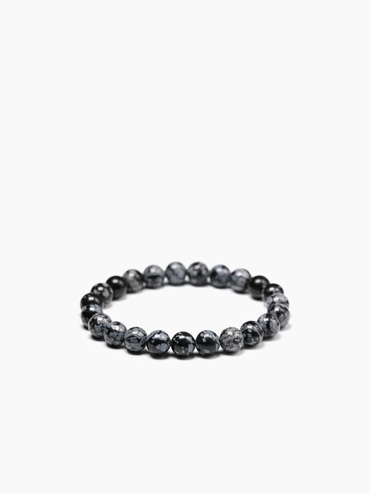 Snowflake Obsidian Bracelet ~ Purity & Optimism