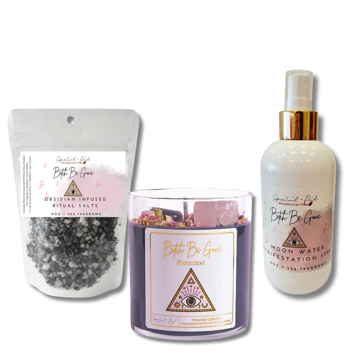 Bxtch Be Gone Triple Protection Bundle- Remove Negative Energy
