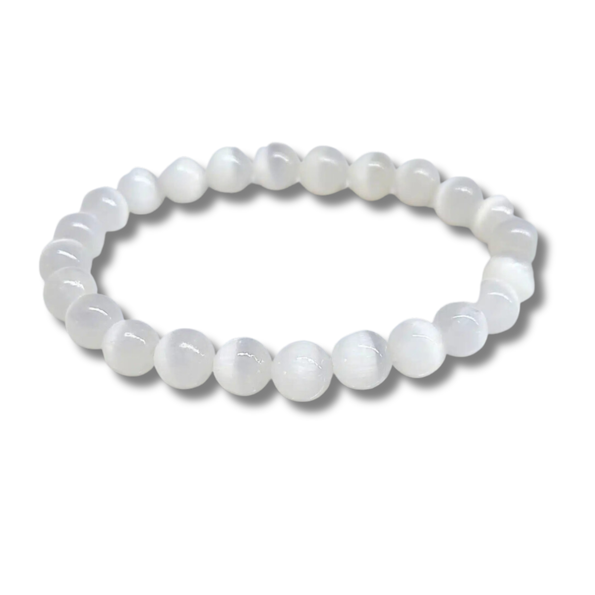 8mm Selenite Bracelet: Recharge Your Light