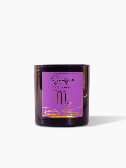 Zodiac Collection: Scorpio Energy Candle ~ The Determined One