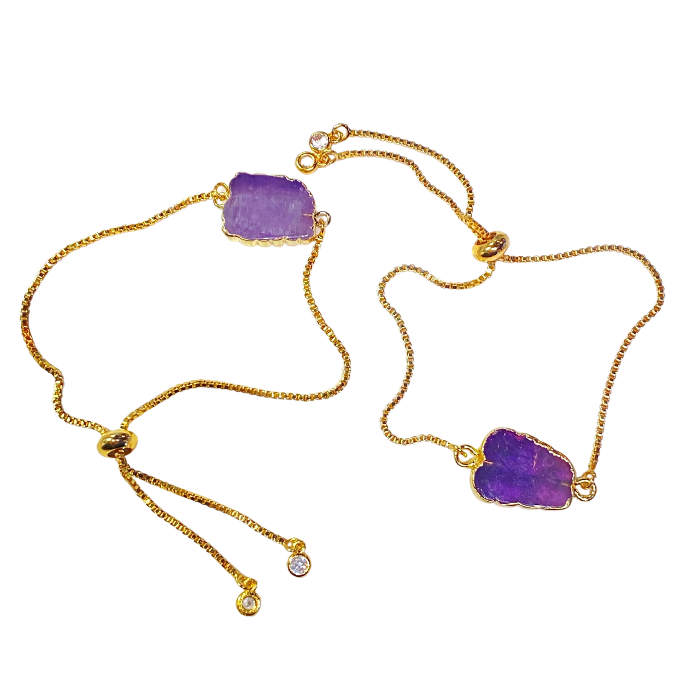 Amethyst Healing Stone Bracelet ~ Protection, Serenity, & Stress Relief