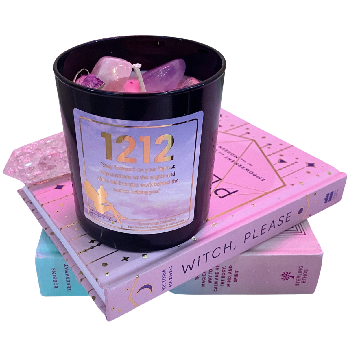 1212 Angel Number Affirmation Candle