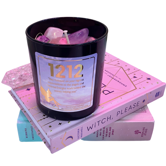 1212 Angel Number Affirmation Candle