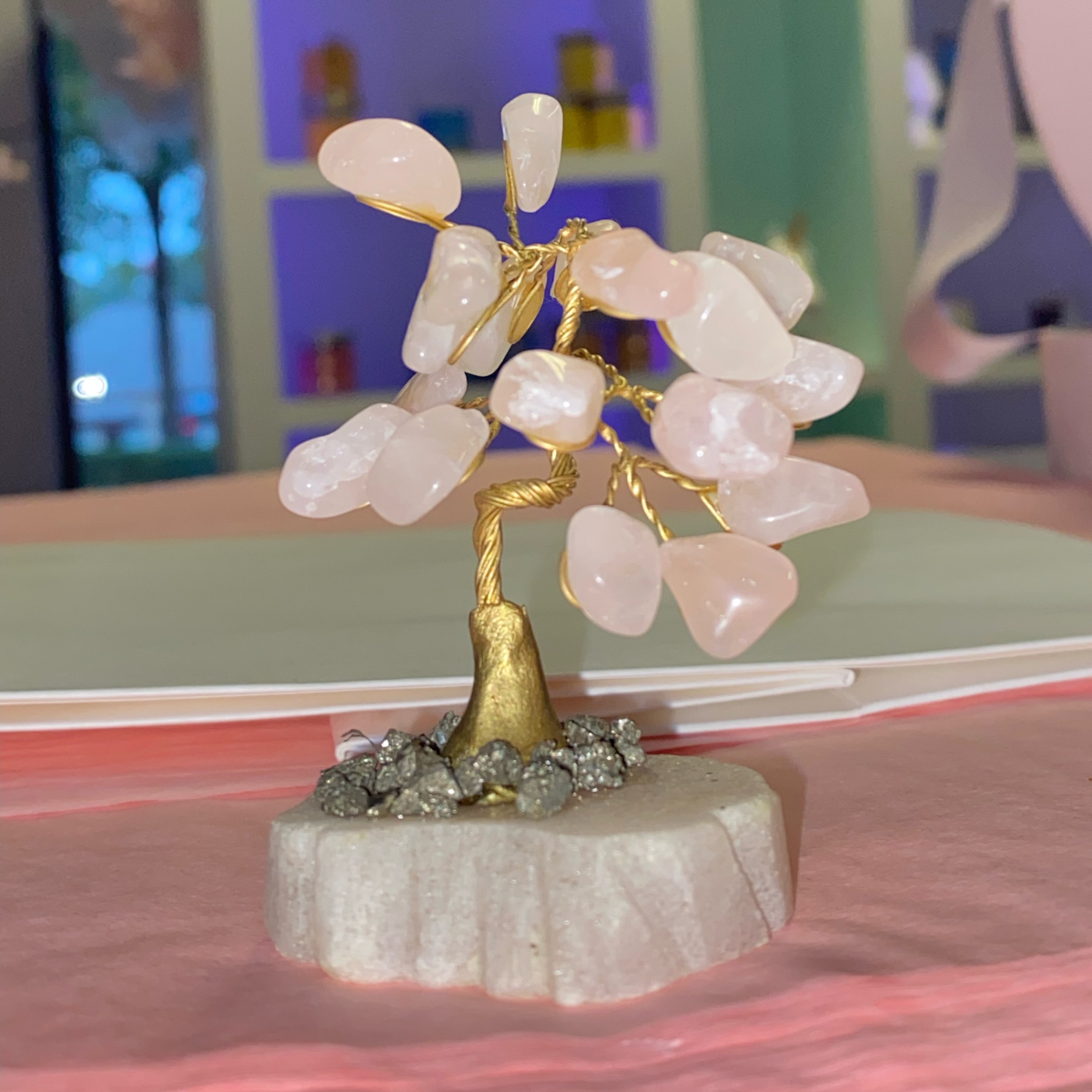 Rose Quartz Crystal Bonsai Tree ~ Self Love