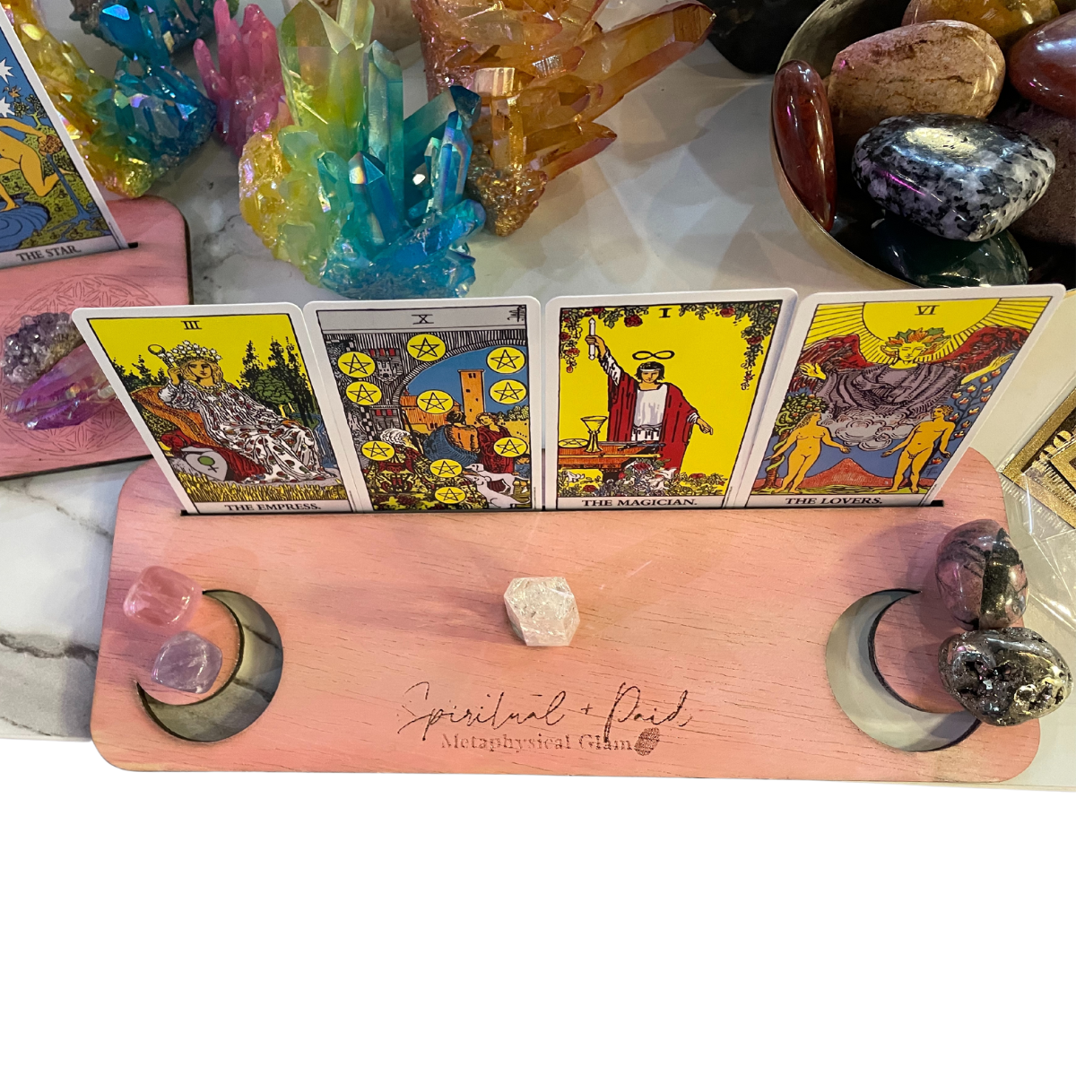 Glam Wood Tarot Card Holder