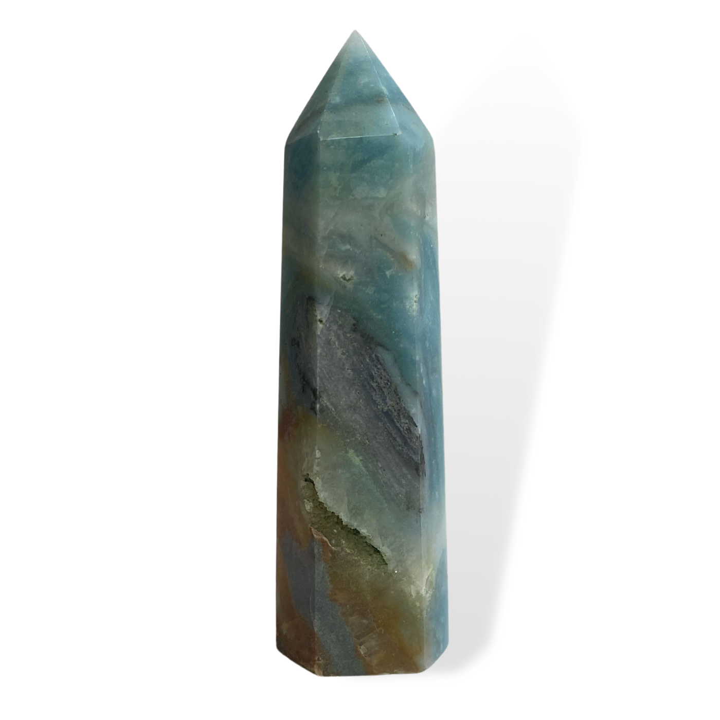 High Quality Amazonite Point Tower ~ Healing, Positive Energy, & Inspiration