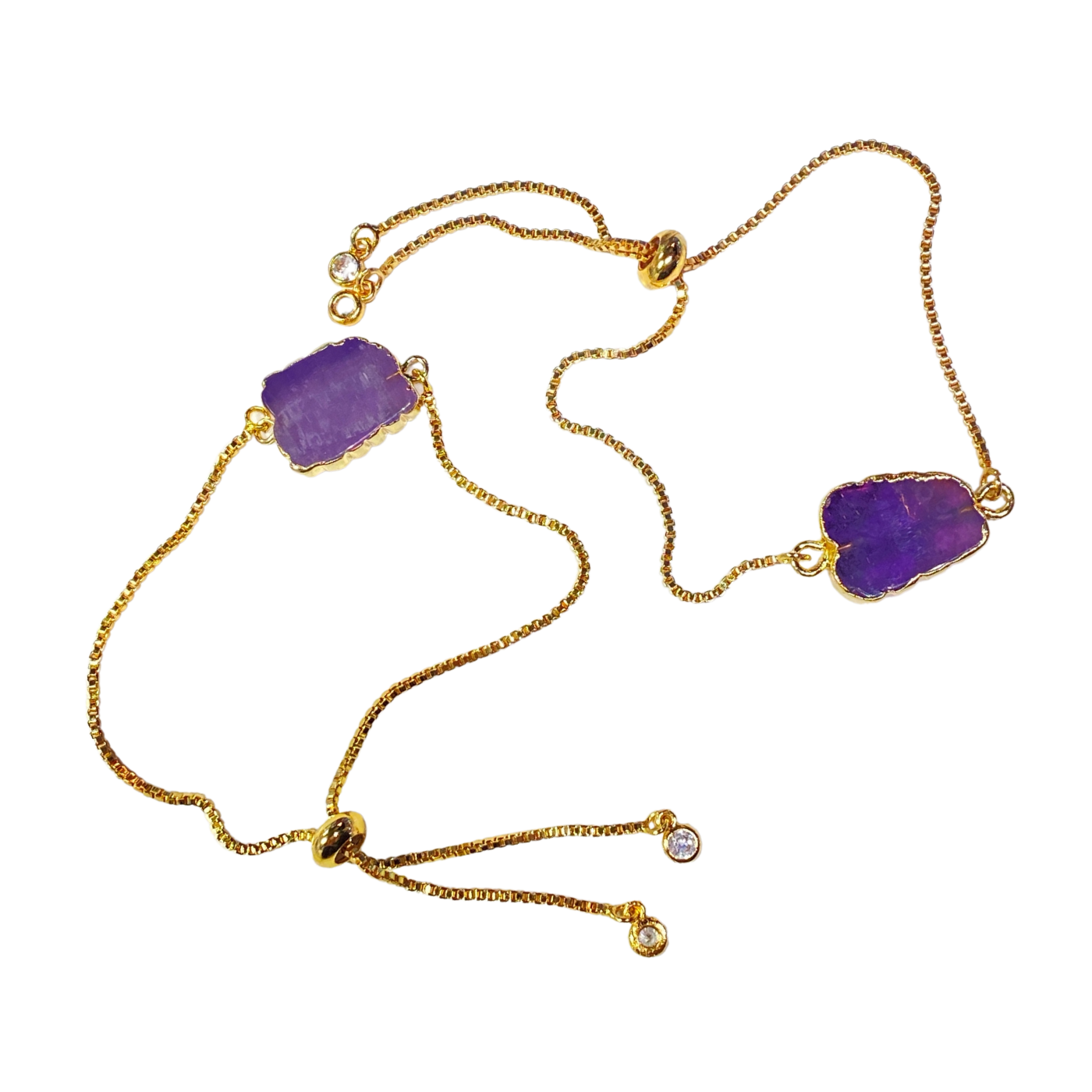 Amethyst Healing Stone Bracelet ~ Protection, Serenity, & Stress Relief