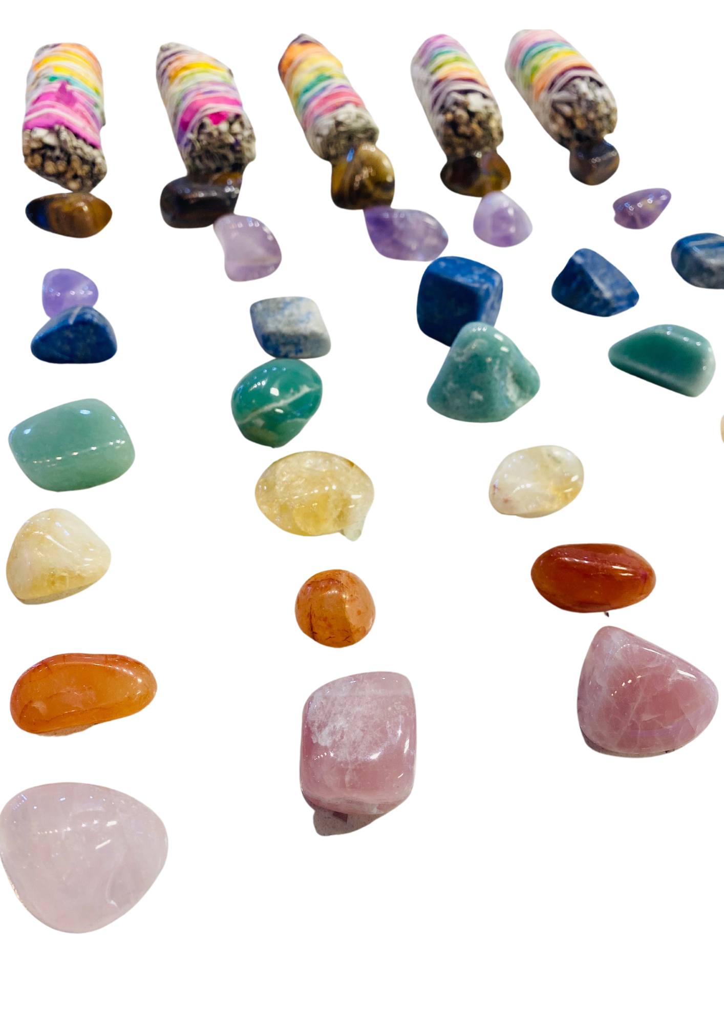 7 Chakra Crystal Set & Sage Bundle