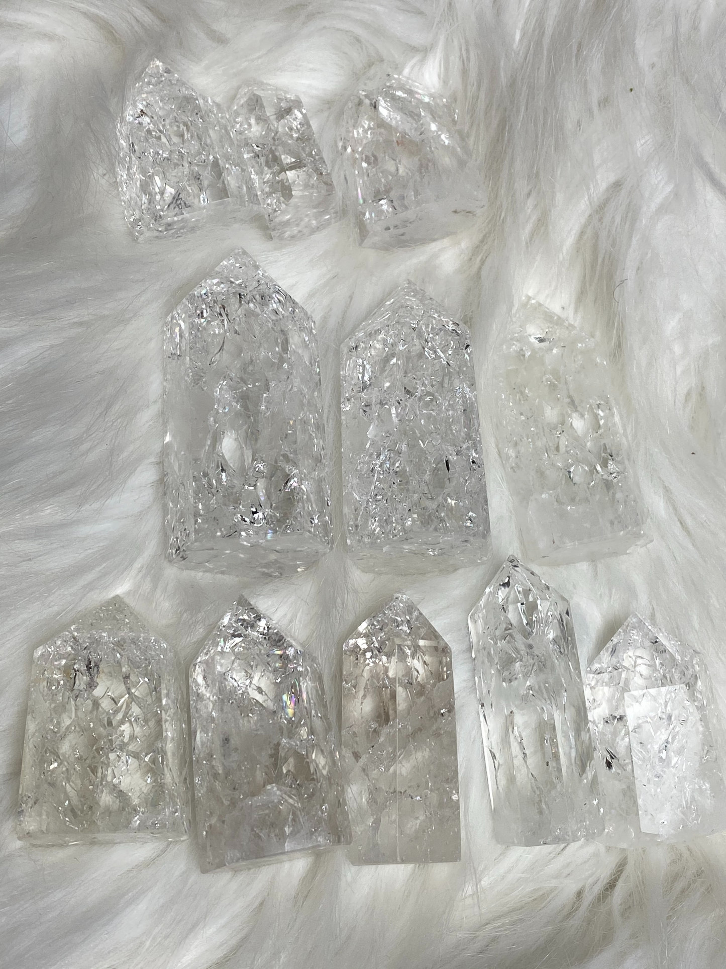 Exotic Fire & Ice Quartz Tower - New beginnings* Growth