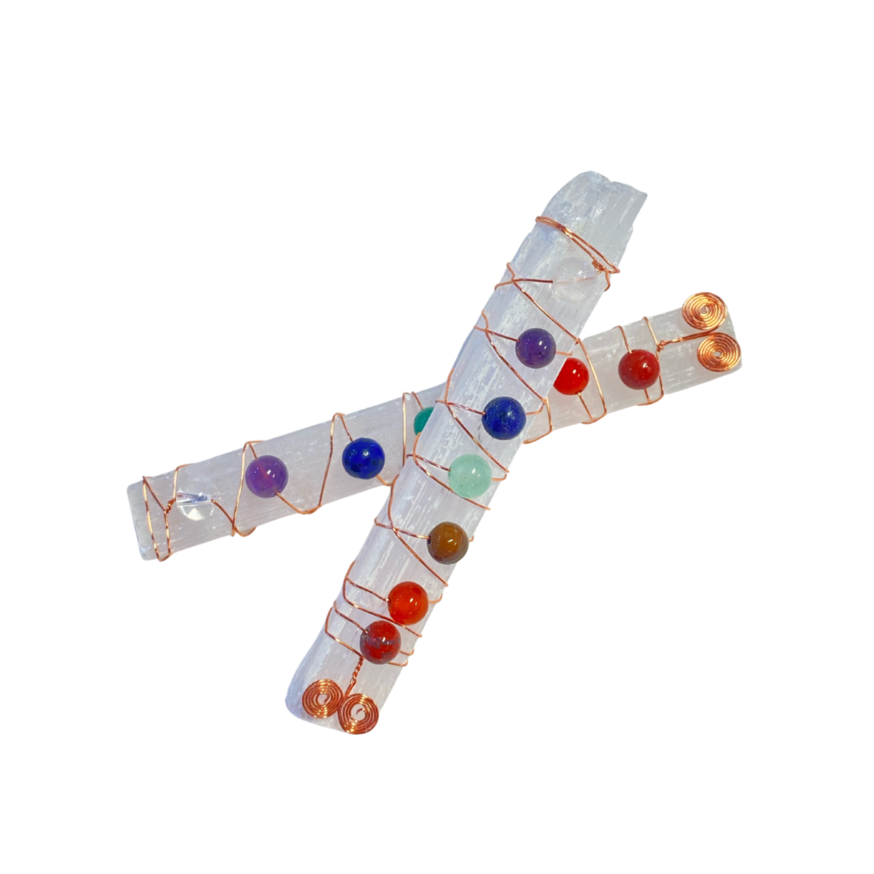 Selenite Chakra Wand