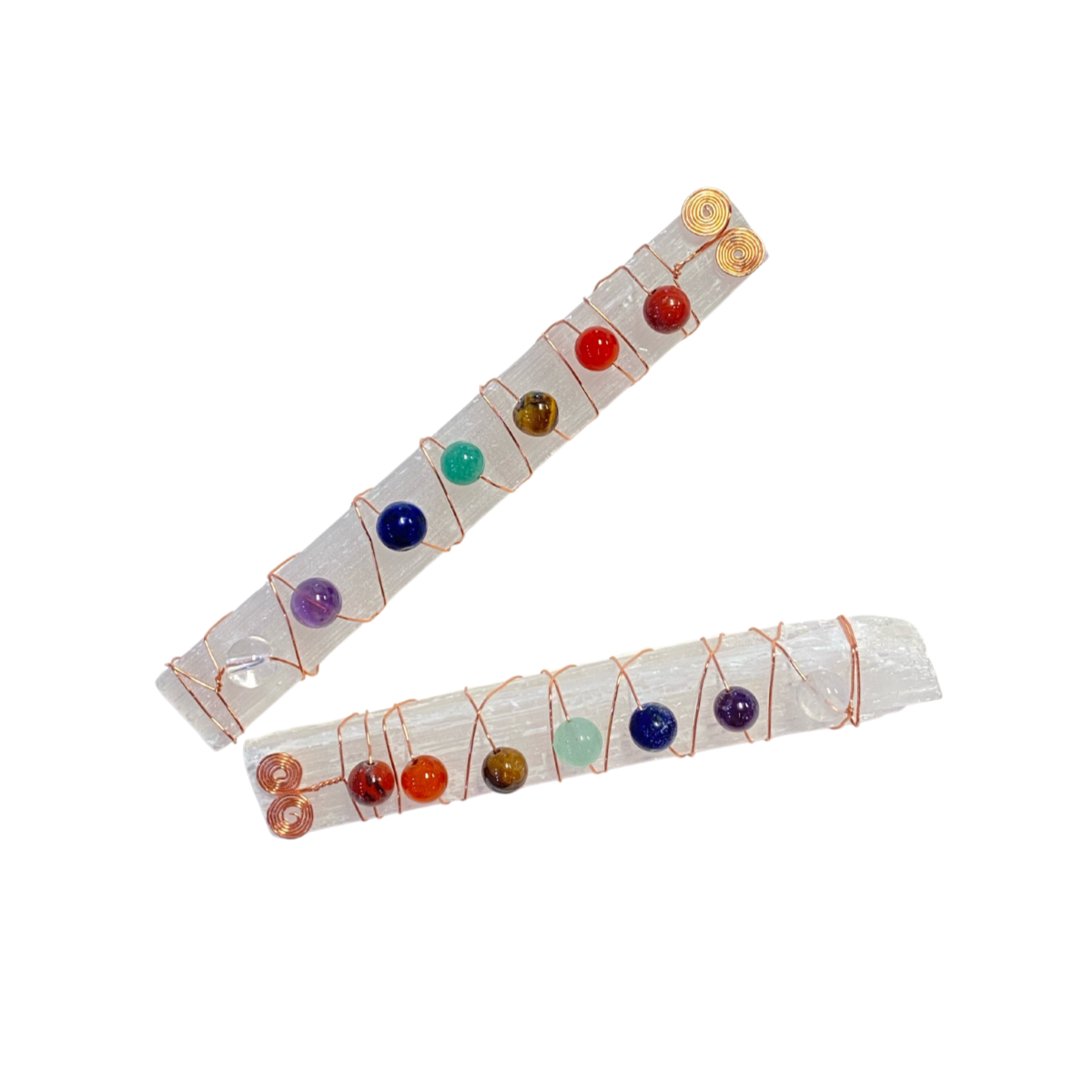 Selenite Chakra Wand