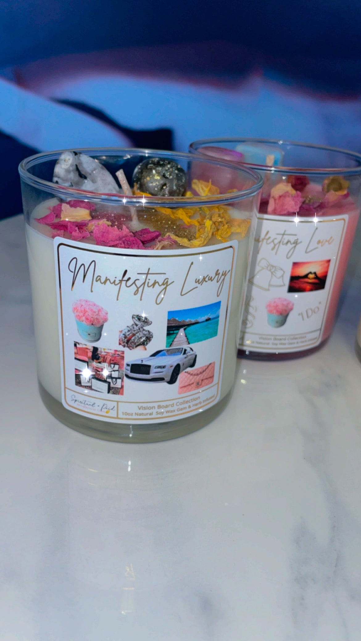 Limited Edition "Manifesting Luxury" Vision Board Manifestation Candle