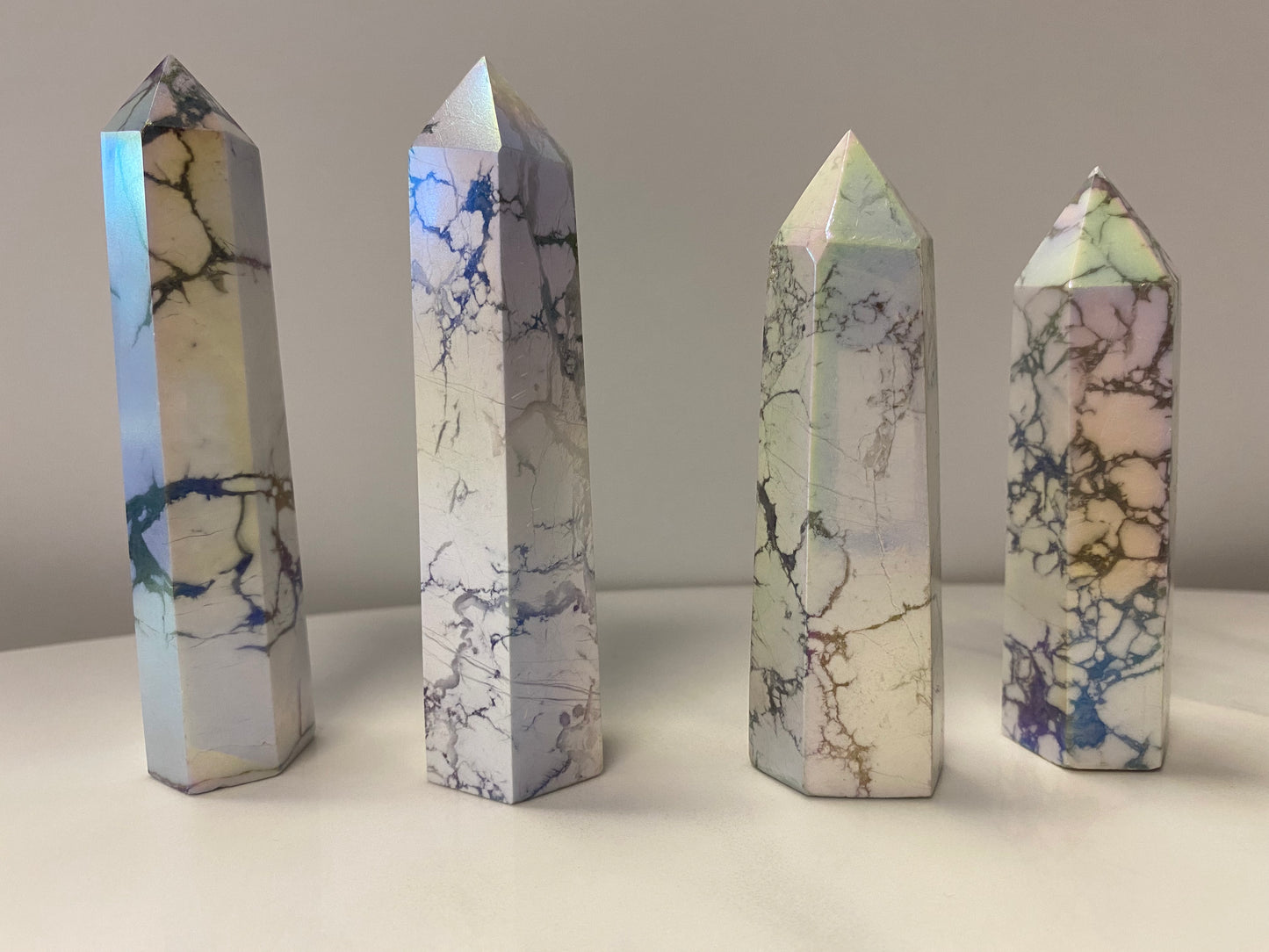 Aura Howlite Tower ~ Stress Relief