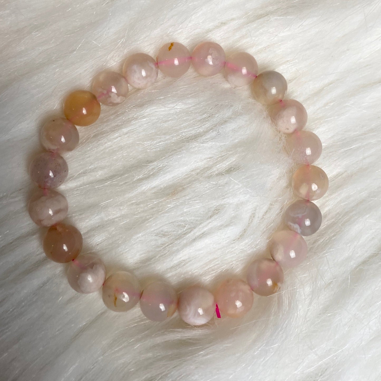 Flower Agate Crystal Bracelet- Manifestation* Passion* New Beginnings