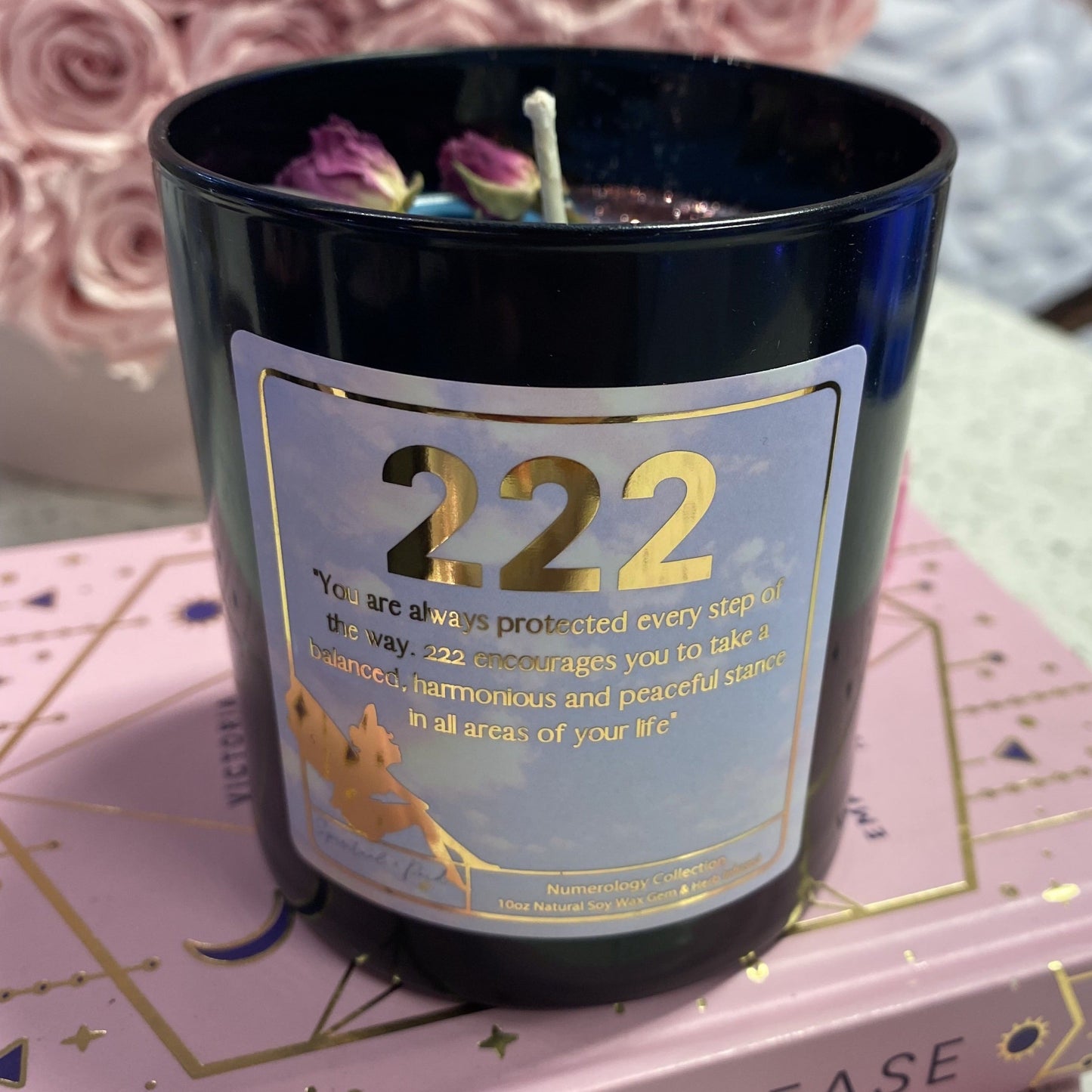 222 Angel Number Affirmation Candle