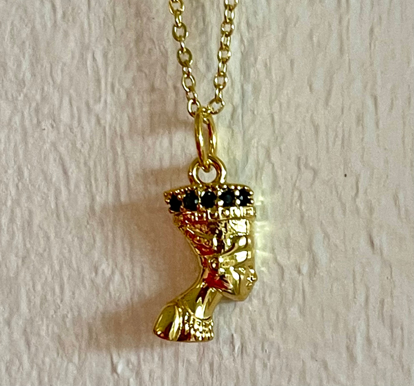 Dainty Nefertiti Necklace- Goddess Power