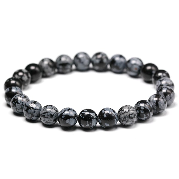 Snowflake Obsidian Bracelet ~ Purity & Optimism