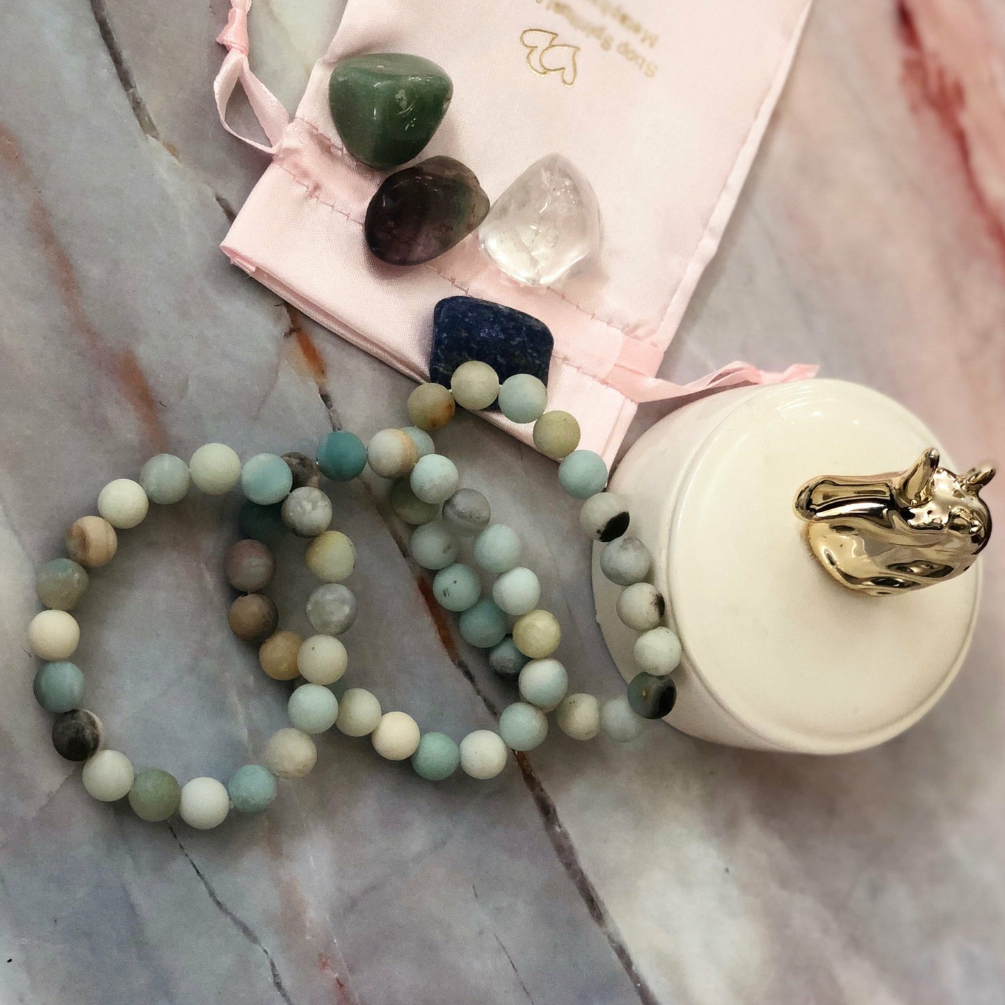 Matte Amazonite Bracelet ~ Healing and Positive Energy
