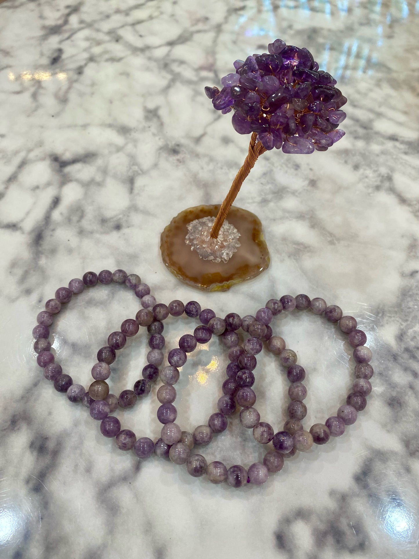 Lepidolite Bracelet ~ Peace & Grandmother Stone