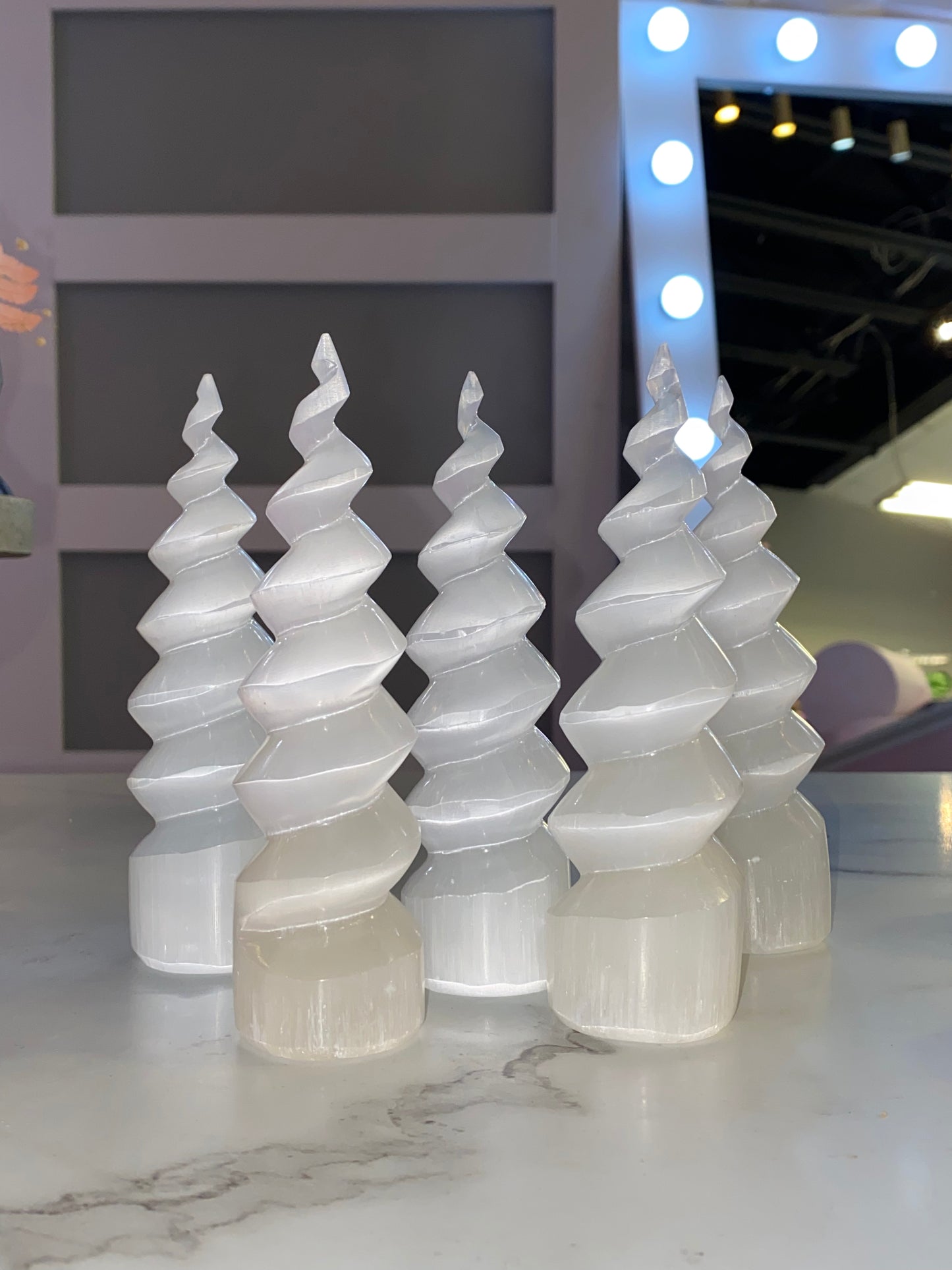 Selenite Unicorn Horn
