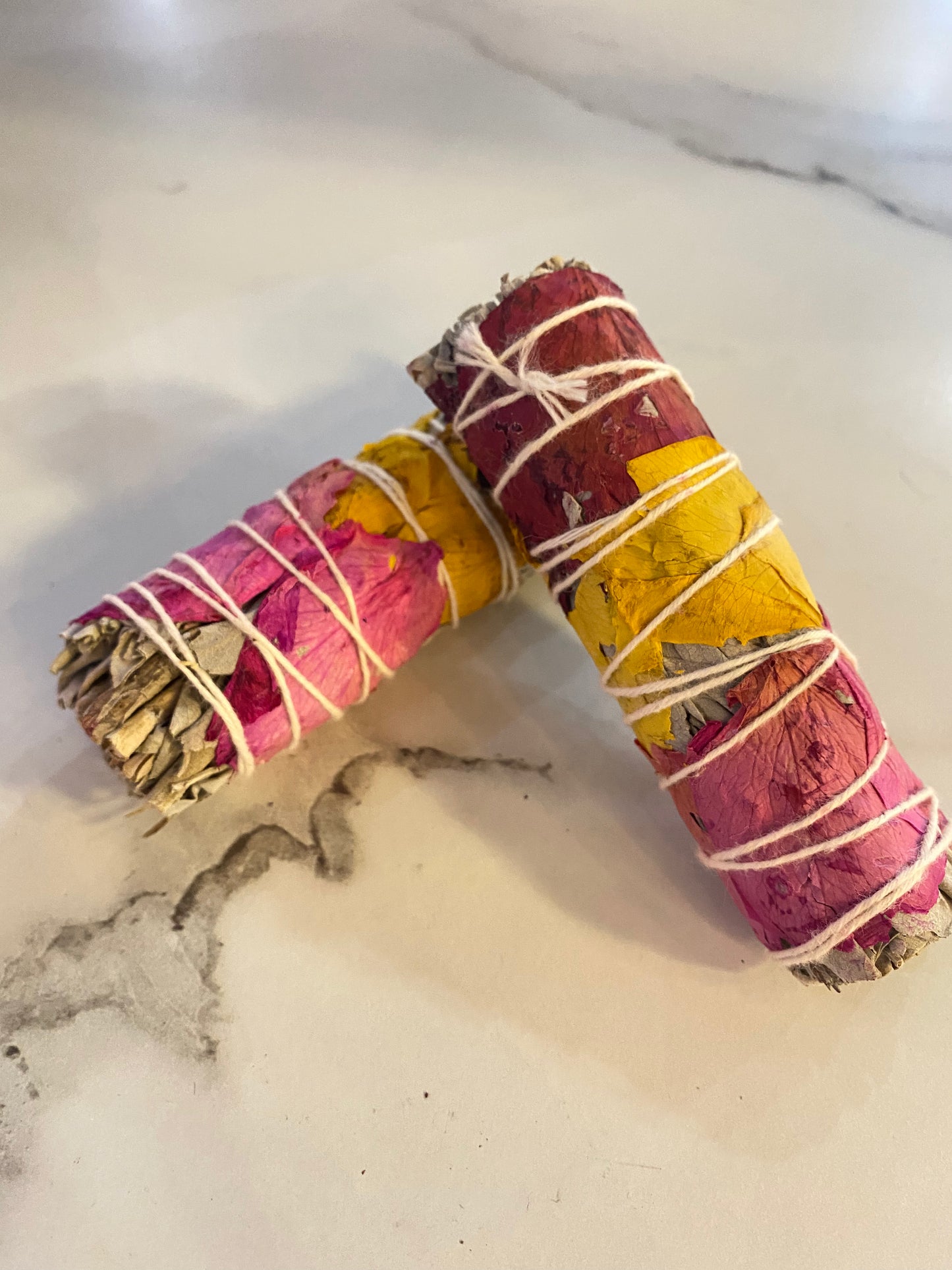 Luxury Rose Floral White Sage Bundle