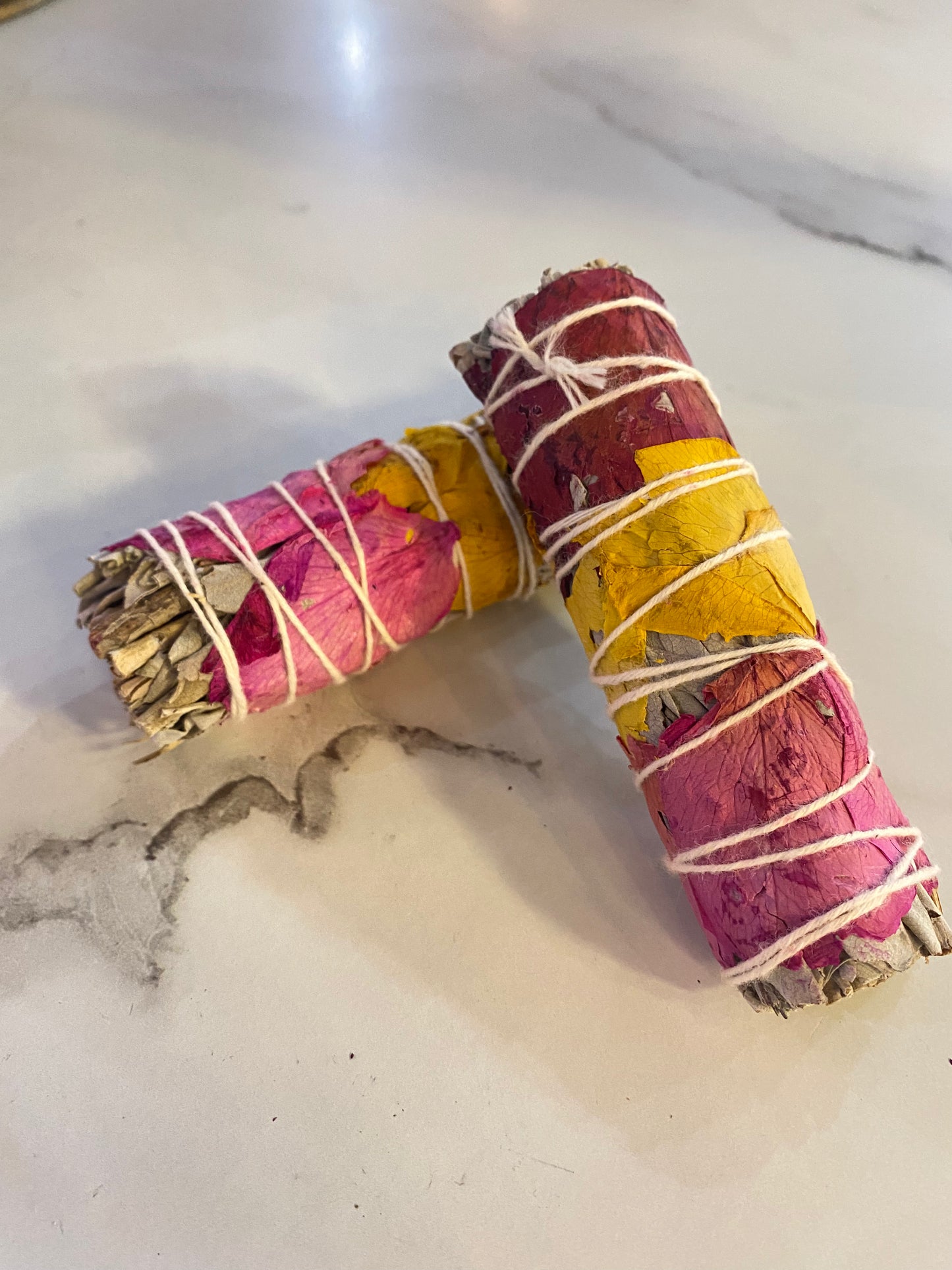 Luxury Rose Floral White Sage Bundle
