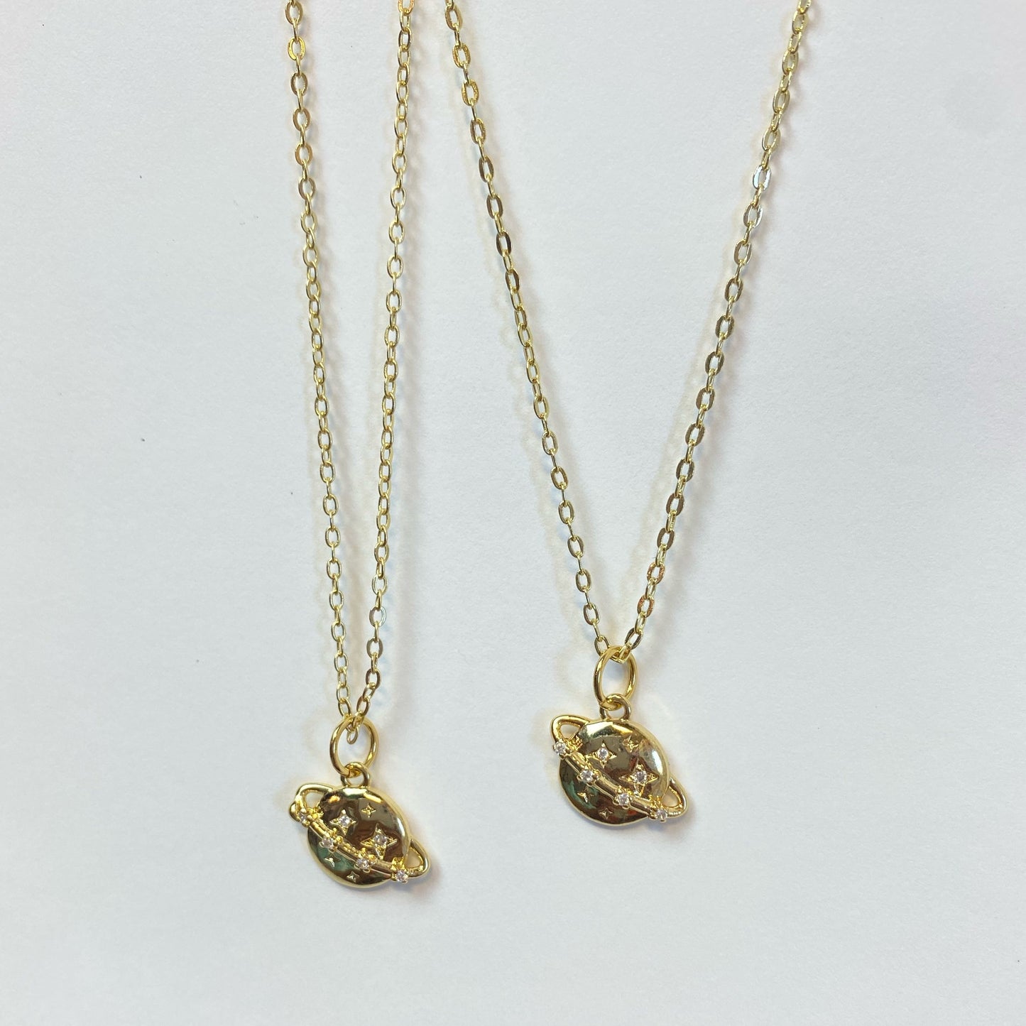 Dainty Saturn Necklace - High Vibe Fashion Piece