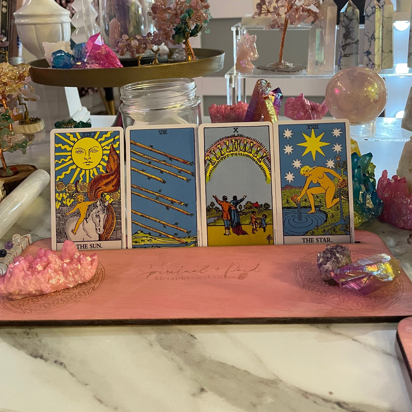 Glam Wood Tarot Card Holder
