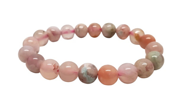 Flower Agate Crystal Bracelet- Manifestation* Passion* New Beginnings