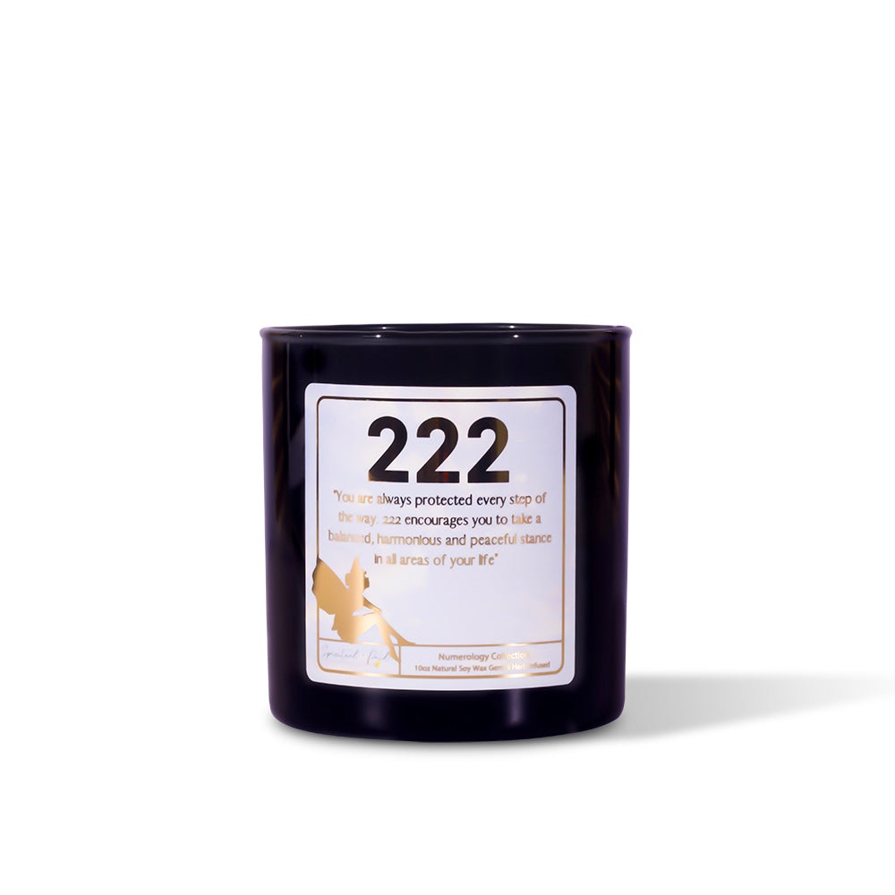 222 Angel Number Affirmation Candle