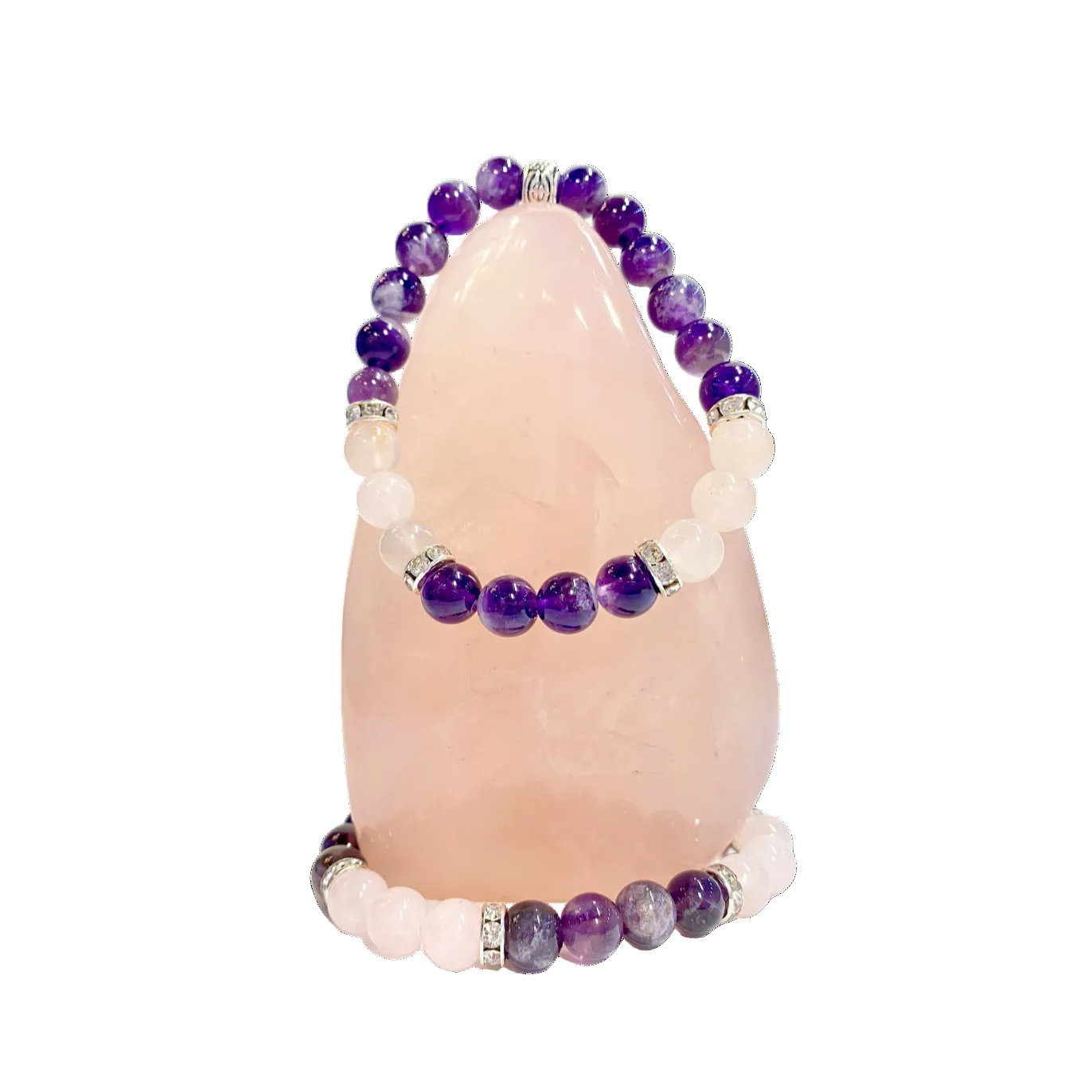 Amethyst & Rose Quartz Bracelet ~ Healing, Beauty, & Protection