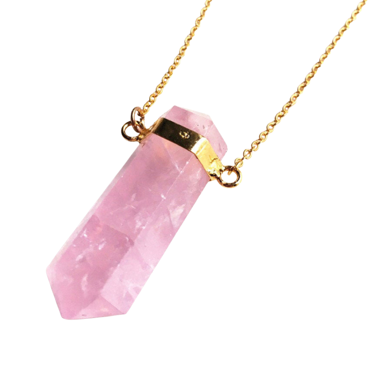 Rose Quartz Point Necklace ~ Love, Self Love, & Healing