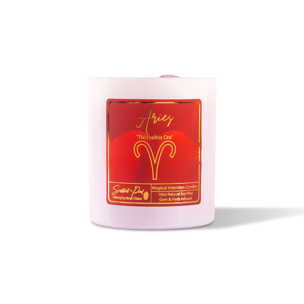 Zodiac Collection: Aries Energy Candle ~ The Fearless One