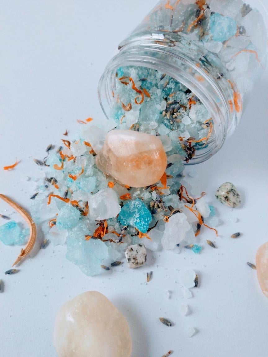 Good Vibes Only Crystal Infused “Protection” Bath Salt