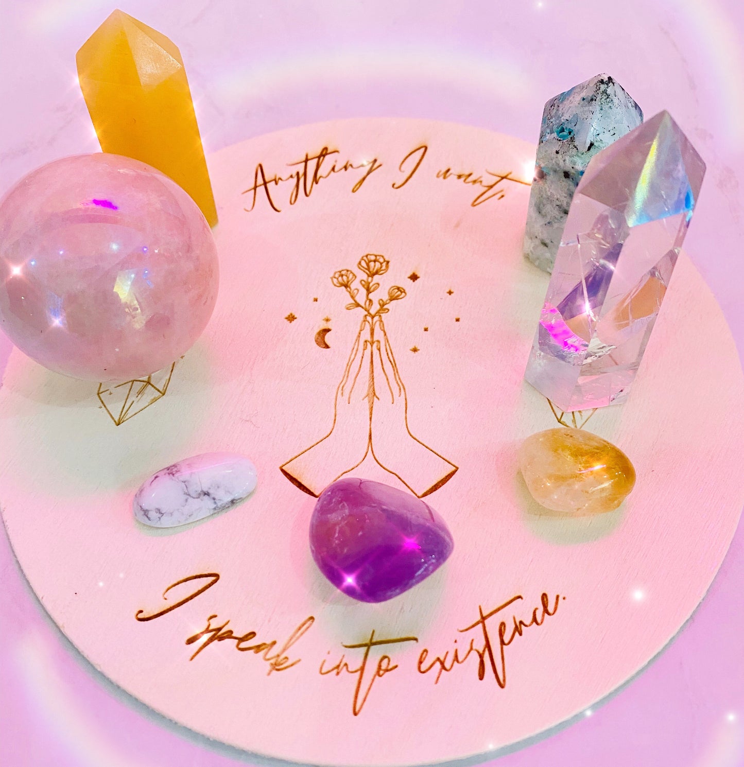 Manifestation Crystal Grid ~ I speak it into Existence