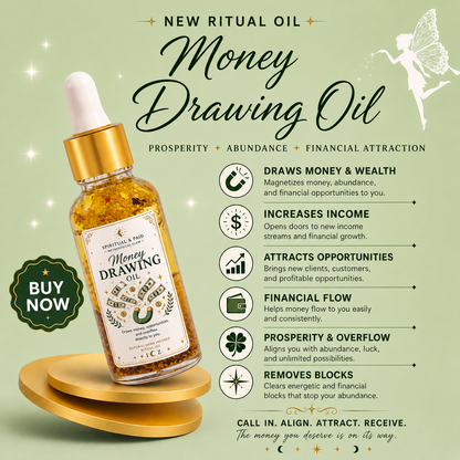 MONEY DRAWING™ Ritual Oil - Prosperity • Abundance • Financial Attraction