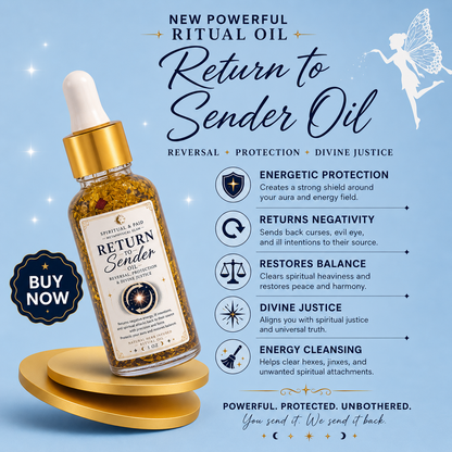 Return to Sender Ritual Oil- Protection • Revenge • Reversal  • Divine Justice
