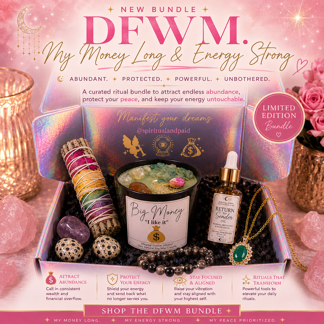 DFWM My Money Long & Energy Strong Ritual Bundle