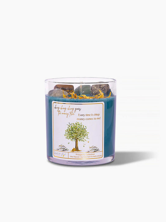 Ching Ching Goes The Money Tree- Prosperity Mantra Candle