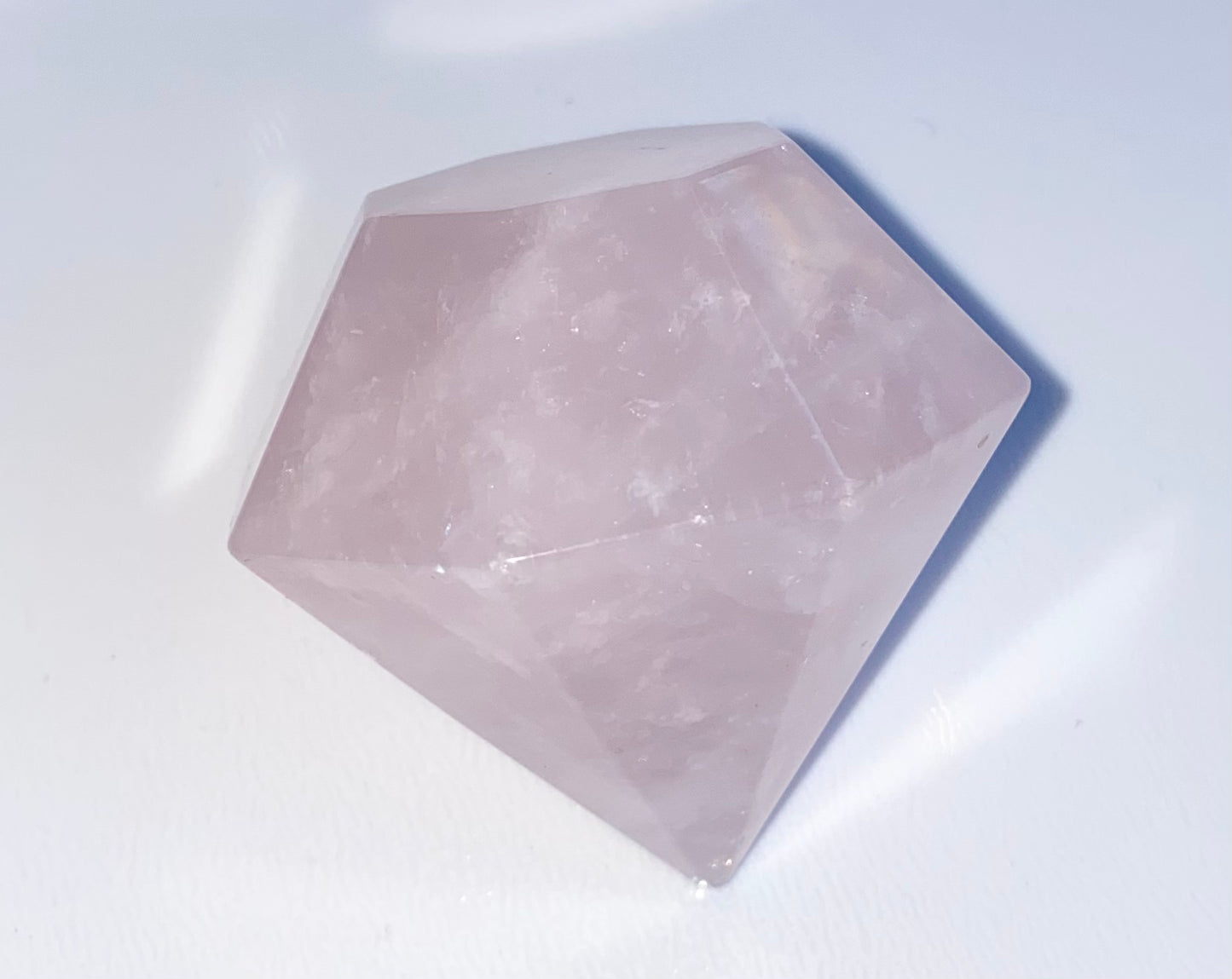 Rose Quartz Diamond Cut