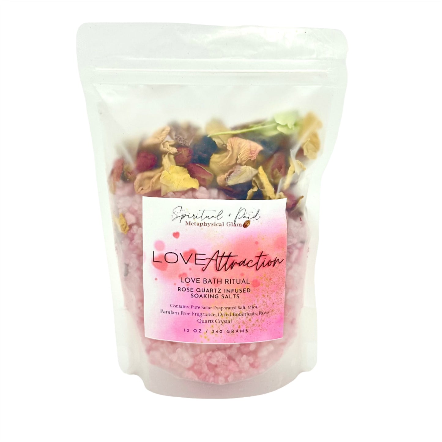 Love Attraction "Self Love & Romance" Crystal Infused Bath Salt