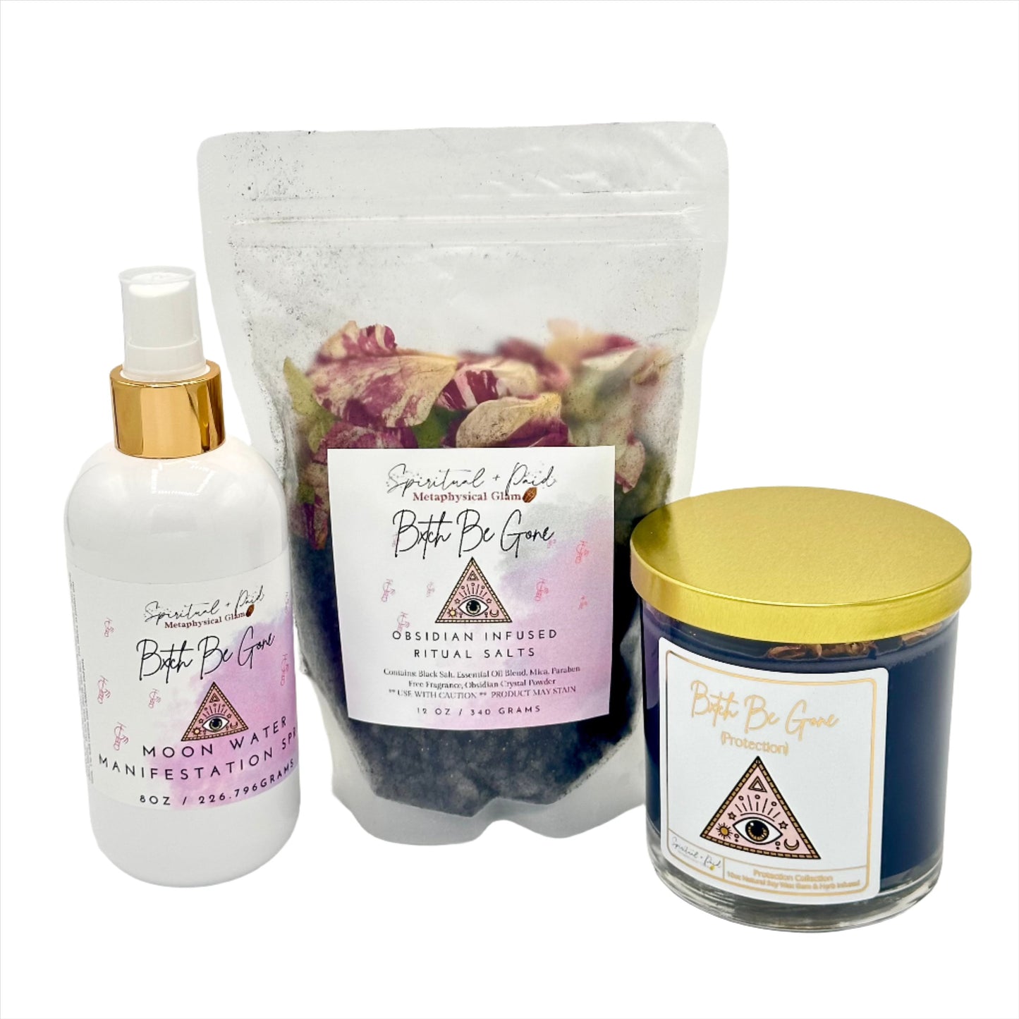 Bxtch Be Gone Triple Protection Bundle- Remove Negative Energy