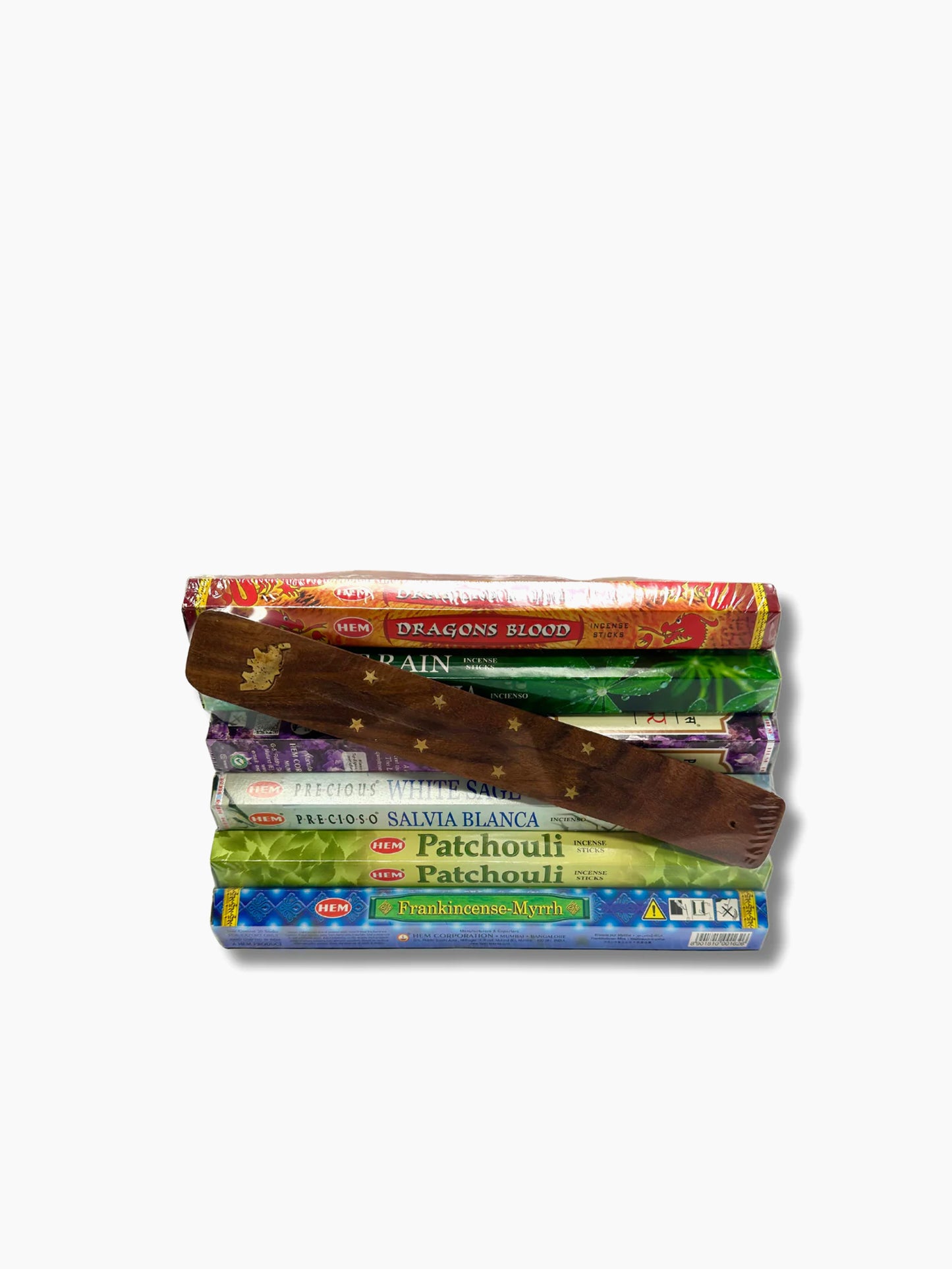 Incense Pack With Wooden Holder