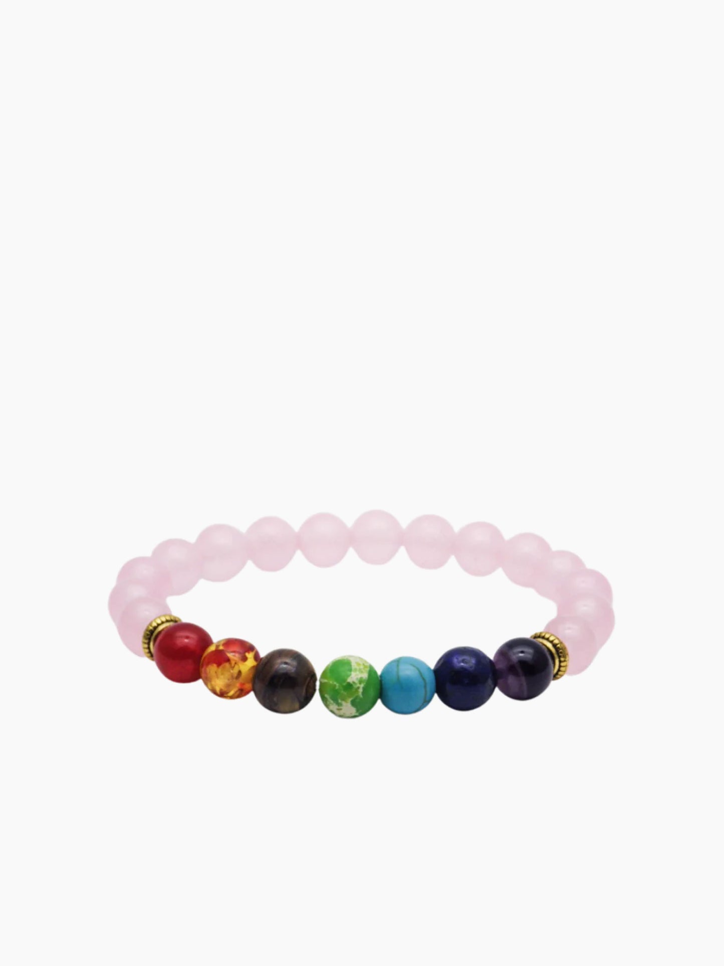 Rose Quartz 7 Chakra Healing Bracelet ~ Love•Healing•Alignment