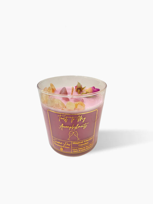 Exclusive Toast To My Accomplishments Celebration Manifestation Candle