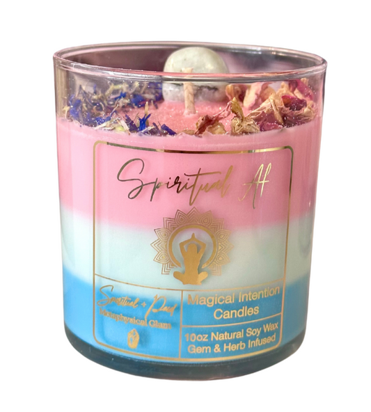 *Spiritual Af Manifestation Candle-Meditation• Enlighten• Peace